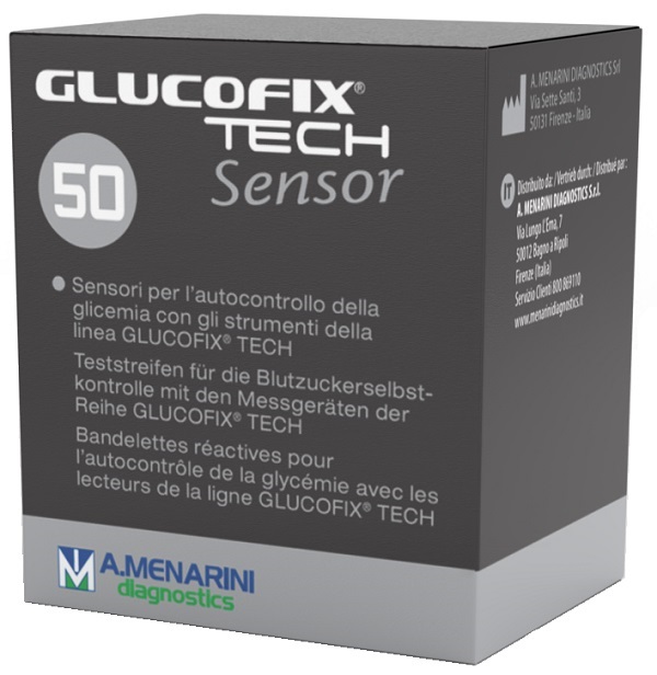 STRISCE MISURAZIONE GLICEMIA GLUCOFIX TECH SENSOR 50 PEZZI - Farmacia Sant Anna SAS del Dott. Mariani Federigo