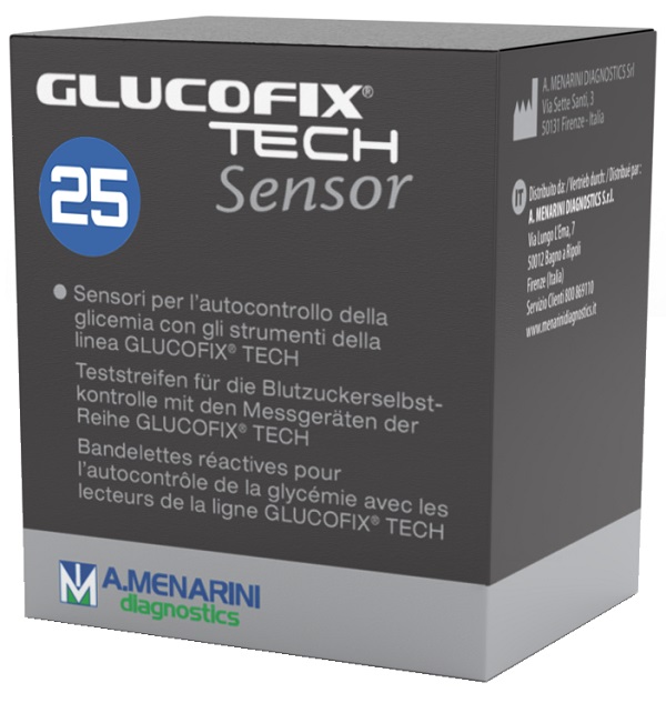 STRISCE MISURAZIONE GLICEMIA GLUCOFIX TECH SENSOR 25 PEZZI - Farmacia Sant Anna SAS del Dott. Mariani Federigo