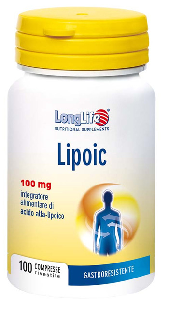 LONGLIFE LIPOIC 100 MG 100 CAPSULE RIVESTITE DA 400 MG - Farmacia Sant Anna SAS del Dott. Mariani Federigo