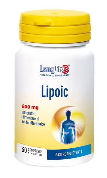 LONGLIFE LIPOIC 600 MG 30 COMPRESSE RIVESTITE DA 870 MG - Farmacia Sant Anna SAS del Dott. Mariani Federigo