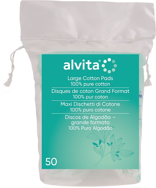 ALVITA MAXI DISCHETTI DI COTONE 100% PURO COTONE 50 PEZZI - Farmacia Sant Anna SAS del Dott. Mariani Federigo