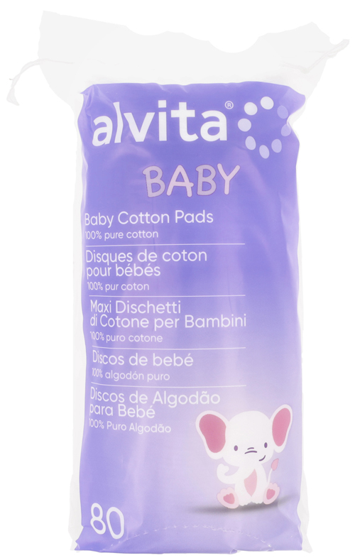 ALVITA BABY MAXI DISCHETTI DI COTONE PER BAMBINI 100% PURO COTONE 80 PEZZI - Farmacia Sant Anna SAS del Dott. Mariani Federigo