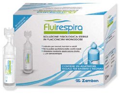 FLUIRESPIRA SOLUZIONE FISIOLOGICA STERILE 30 FLACONCINI MONODOSE DA 5ML - Farmacia Sant Anna SAS del Dott. Mariani Federigo