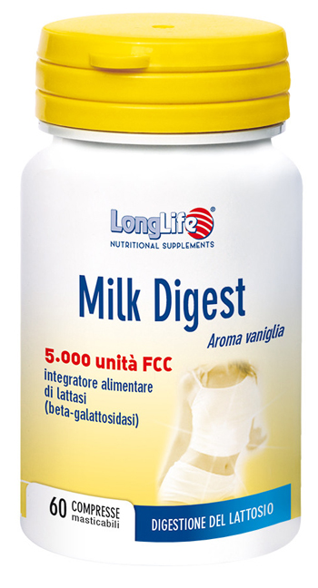 LONGLIFE MILK DIGEST 60 COMPRESSE MASTICABILI - Farmacia Sant Anna SAS del Dott. Mariani Federigo
