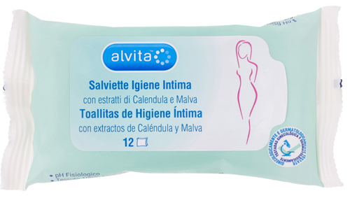 ALVITA SALVIETTE IGIENE INTIMA 12 PEZZI - Farmacia Sant Anna SAS del Dott. Mariani Federigo