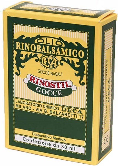 RINOSTIL GOCCE NASALI FLACONE 30ML OLIO RINOBALSAMICO PER LAPROTEZIONE DELLA MUCOSA NASALE E LA PULIZIA DELLE FOSSE NASALI - Farmacia Sant Anna SAS del Dott. Mariani Federigo