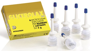 GLICEROLAX BAMBINI E LATTANTI MICROCLISMI EVACUANTI 6 PEZZI X 3 G CONTIENE AMIDO DI RISO - Farmacia Sant Anna SAS del Dott. Mariani Federigo