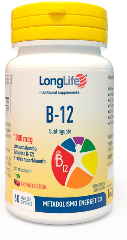 LONGLIFE B12 1000 MCG 60 TAVOLETTE - Farmacia Sant Anna SAS del Dott. Mariani Federigo