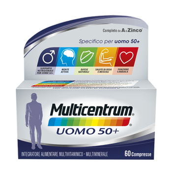MULTICENTRUM UOMO 50+ 60 COMPRESSE - Farmacia Sant Anna SAS del Dott. Mariani Federigo