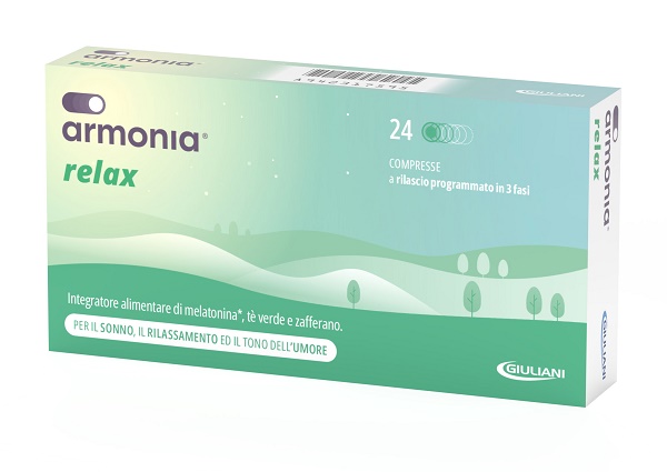 ARMONIA RELAX 1 MG A BASE DI MELATONINA 24 COMPRESSE - Farmacia Sant Anna SAS del Dott. Mariani Federigo