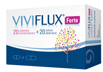 VIVIFLUX FORTE 20 COMPRESSE GASTRORESISTENTI + 20 CAPSULE LIQUID FILLER - Farmacia Sant Anna SAS del Dott. Mariani Federigo