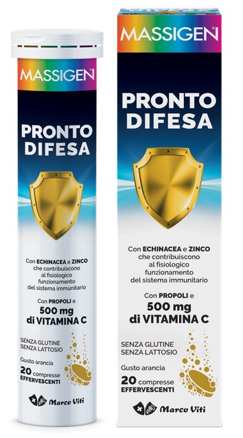 MASSIGEN PRONTO DIFESA 20 COMPRESSE EFFERVESCENTI - Farmacia Sant Anna SAS del Dott. Mariani Federigo