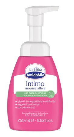 EUPHIDRA AMIDOMIO INTIMO MOUSSE ATTIVA PH 3,5 250 ML - Farmacia Sant Anna SAS del Dott. Mariani Federigo