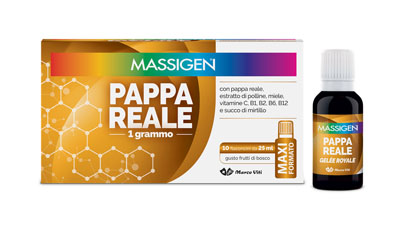 MASSIGEN PAPPA REALE 10 FLACONI DA 25 ML - Farmacia Sant Anna SAS del Dott. Mariani Federigo