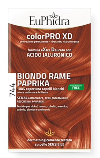 EUPHIDRA COLORPRO GEL COLORANTE CAPELLI XD 744 PAPRIKA 50 ML IN FLACONE + ATTIVANTE + BALSAMO + GUANTI - Farmacia Sant Anna SAS del Dott. Mariani Federigo