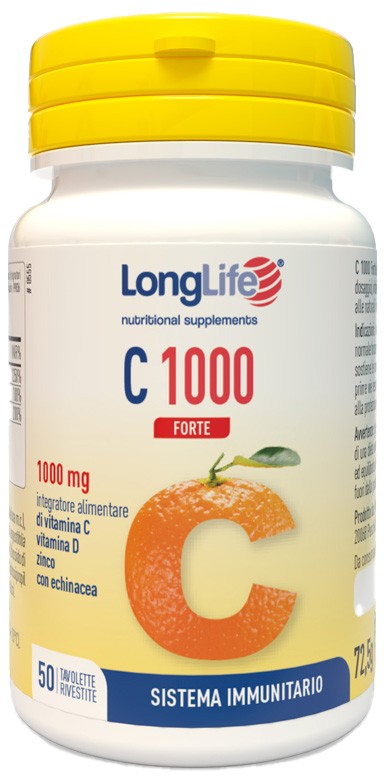 LONGLIFE C 1000 FORTE 50 TAVOLETTE - Farmacia Sant Anna SAS del Dott. Mariani Federigo