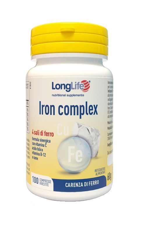 LONGLIFE IRON COMPLEX 100 COMPRESSE RIVESTITE - Farmacia Sant Anna SAS del Dott. Mariani Federigo