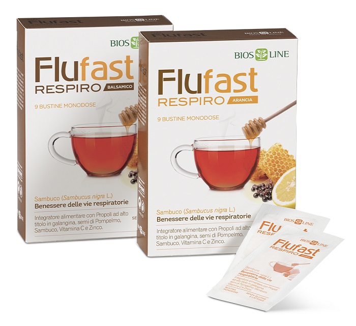 APIX PROPOLI FLUFAST RESPIRO ARANCIA 9 BUSTE BIOSLINE - Farmacia Sant Anna SAS del Dott. Mariani Federigo