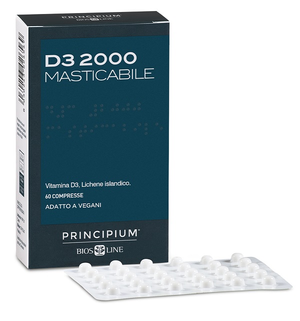 PRINCIPIUM D3 2000 MASTICABILE 60 COMPRESSE - Farmacia Sant Anna SAS del Dott. Mariani Federigo