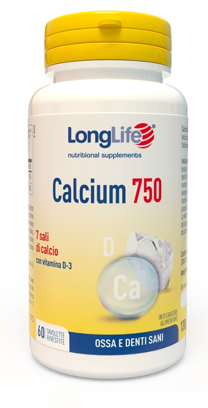 LONGLIFE CALCIUM 750 MG 60 TAVOLETTE - Farmacia Sant Anna SAS del Dott. Mariani Federigo