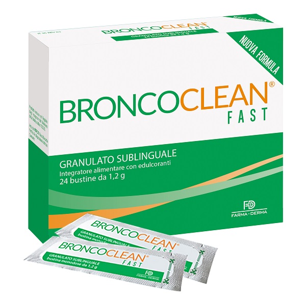 BRONCOCLEAN FAST GRANULATO SUBLINGUALE 24 BUSTINE - Farmacia Sant Anna SAS del Dott. Mariani Federigo