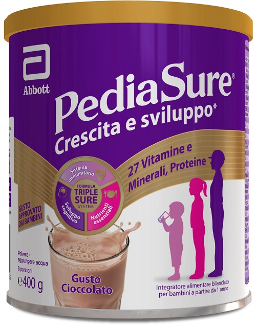 PEDIASURE CRESCITA&SVILUPPO CIOCCOLATO 400 G - Farmacia Sant Anna SAS del Dott. Mariani Federigo