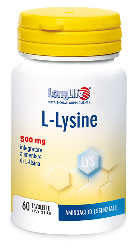 LONGLIFE L-LYSINE 500MG 60 TAVOLETTE RIVESTITE DA 860 MG - Farmacia Sant Anna SAS del Dott. Mariani Federigo