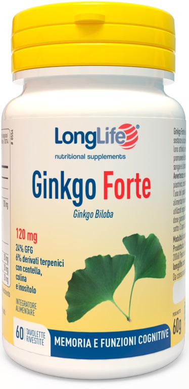LONGLIFE GINKGO FORTE 60 TAVOLETTE RIVESTITE - Farmacia Sant Anna SAS del Dott. Mariani Federigo
