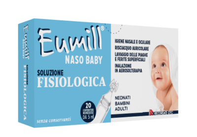 EUMILL NASO BABY SOLUZIONE FISIOLOGICA 20 CONTENITORI MONODOSE 5 ML - Farmacia Sant Anna SAS del Dott. Mariani Federigo