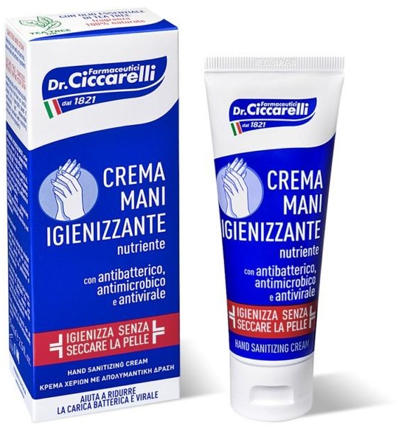 CICCARELLI CREMA MANI IGIENIZZANTE 75 ML - Farmacia Sant Anna SAS del Dott. Mariani Federigo