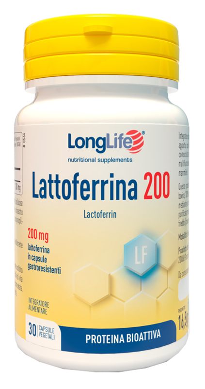 LONGLIFE LATTOFERRINA200 30 CAPSULE VEGETALI DA 550 MG - Farmacia Sant Anna SAS del Dott. Mariani Federigo