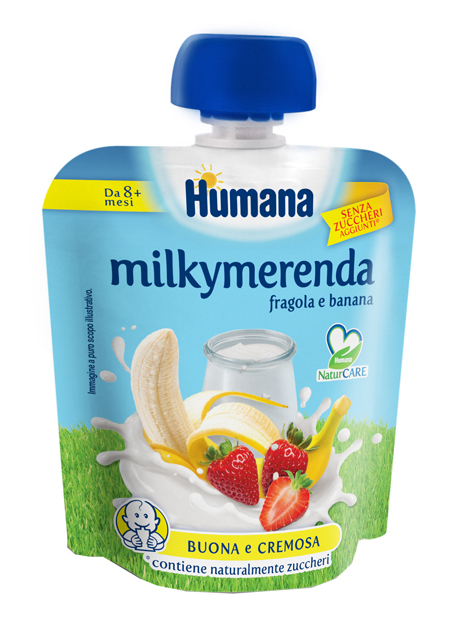 MILKYMERENDA FRAGOLA BANANA 100 G - Farmacia Sant Anna SAS del Dott. Mariani Federigo