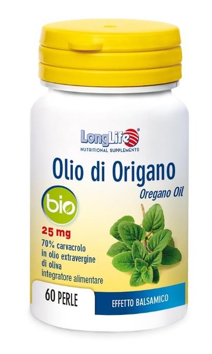 LONGLIFE OLIO ORIGANO BIO 60 PERLE DI GELATINA - Farmacia Sant Anna SAS del Dott. Mariani Federigo