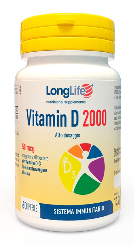 LONGLIFE VITAMIN D 2000 UI 60 PERLE - Farmacia Sant Anna SAS del Dott. Mariani Federigo