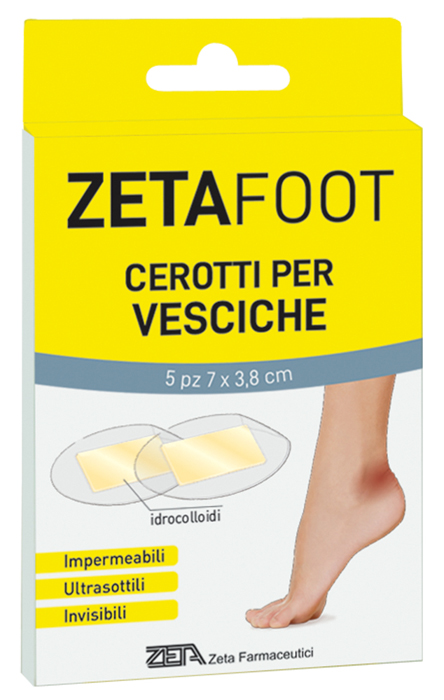 ZETAFOOT CEROTTO IDROCOLLOIDALE VESCICHE 5 PEZZI - Farmacia Sant Anna SAS del Dott. Mariani Federigo