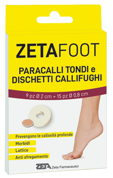 ZETAFOOT PARACALLO TONDO 9 PEZZI + DISCHETTO CALLIFUGO 15 PEZZI - Farmacia Sant Anna SAS del Dott. Mariani Federigo