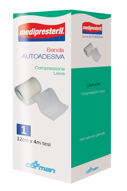 MEDIPRESTERIL BENDA AUTOADESIVA 12X400 CM 1 PEZZO - Farmacia Sant Anna SAS del Dott. Mariani Federigo
