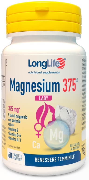 LONGLIFE MAGNESIUM 375 LADY 60 TAVOLETTE - Farmacia Sant Anna SAS del Dott. Mariani Federigo