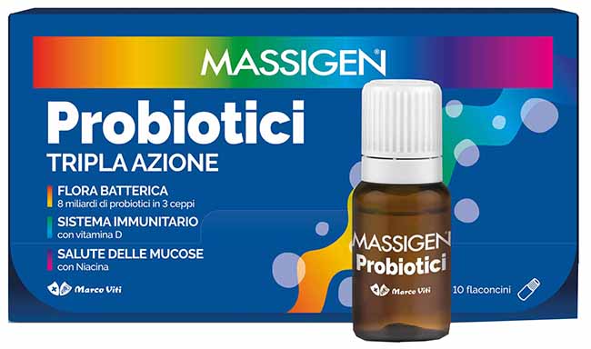 MASSIGEN PROBIOTICI 10 FLACONCINI X 8 ML - Farmacia Sant Anna SAS del Dott. Mariani Federigo