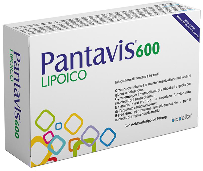 PANTAVIS 600 LIPOICO 30 COMPRESSE - Farmacia Sant Anna SAS del Dott. Mariani Federigo
