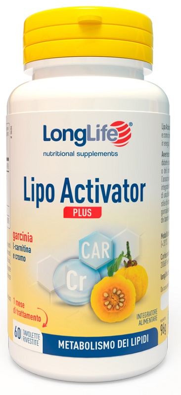 LONGLIFE LIPO ACTIVATOR PLUS 60 TAVOLETTE RIVESTITE DA 1,6 G - Farmacia Sant Anna SAS del Dott. Mariani Federigo