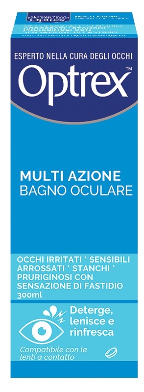 BAGNO OCULARE OPTREX MULTI AZIONE 300 ML + OCCHIERA FLESSIBILE - Farmacia Sant Anna SAS del Dott. Mariani Federigo