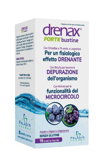 DRENAX FORTE MIRTILLO E UVA 15 BUSTINE - Farmacia Sant Anna SAS del Dott. Mariani Federigo