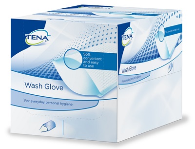 GUANTO PER IGIENE TENA WASH 50 PEZZI - Farmacia Sant Anna SAS del Dott. Mariani Federigo