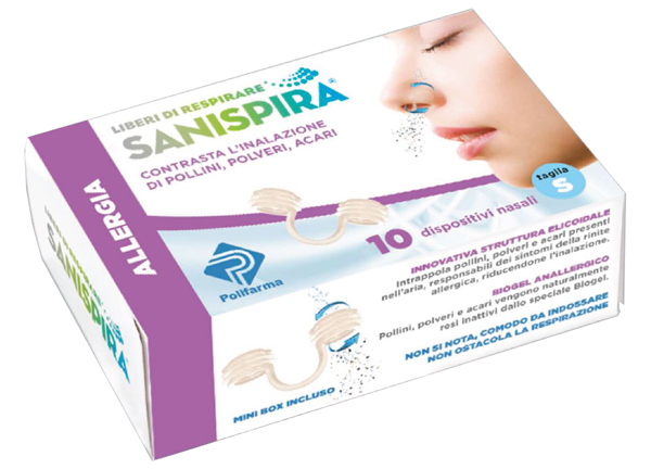 SANISPIRA ALLERGIA DISPOSITIVO NASALE 10 PEZZI TAGLIA M - Farmacia Sant Anna SAS del Dott. Mariani Federigo