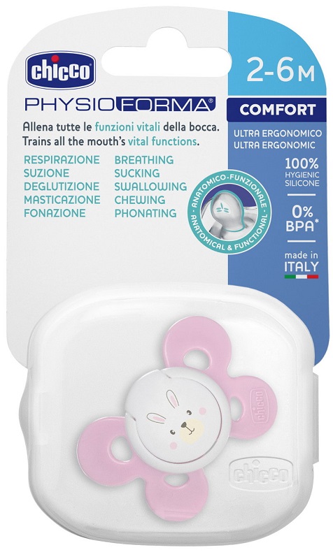 CHICCO SUCCHIETTO COMFORT GIRL IN SILICONE 2-6 MESI 1 PEZZO - Farmacia Sant Anna SAS del Dott. Mariani Federigo