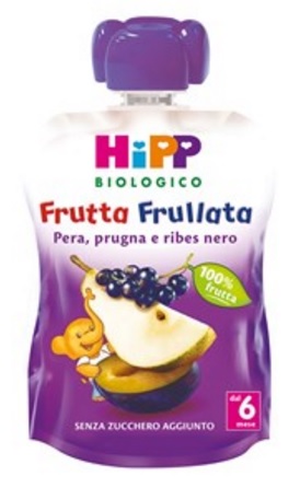 HIPP BIO FRUTTA FRULLATA PERA PRUGNA RIBES 90 G - Farmacia Sant Anna SAS del Dott. Mariani Federigo