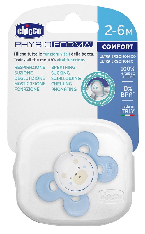CHICCO SUCCHIETTO COMFORT BOY IN SILICONE 2-6 MESI 1 PEZZO - Farmacia Sant Anna SAS del Dott. Mariani Federigo
