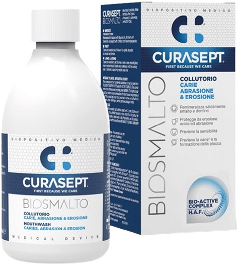CURASEPT BIOSMALTO COLLUTORIO CARIE ABRASIONE&EROSIONE 300 ML - Farmacia Sant Anna SAS del Dott. Mariani Federigo