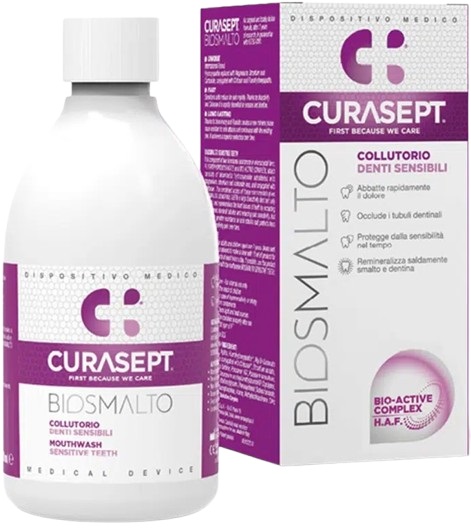 CURASEPT BIOSMALTO COLLUTORIO DENTI SENSIBILI 300 ML - Farmacia Sant Anna SAS del Dott. Mariani Federigo